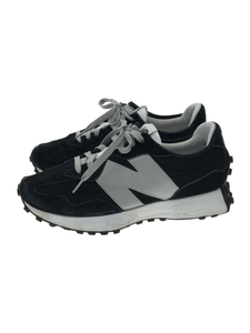 NEW BALANCE◆スレ・ヨゴレ・使用感有/ローカットスニーカー/27.5cm/BLK/MS327MM1