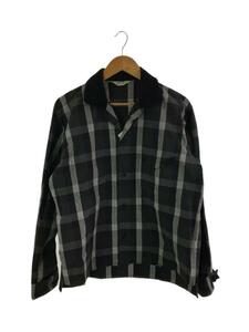 SUNSEA◆18SS/CHECK GIGOLO SHIRT/長袖シャツ/3/コットン/BLK/チェック/18S13