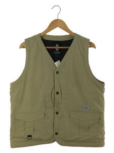 Columbia◆MATHER CREST VEST/XL/ポリエステル/BEG/無地