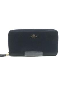 COACH◆長財布_アコーディオン_ジップウォレット_オールレザー/-/NVY/メンズ