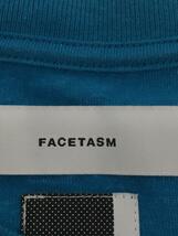 FACETASM◆Tシャツ/1/コットン/BLU/無地/MIMI-TEE-U03_画像3