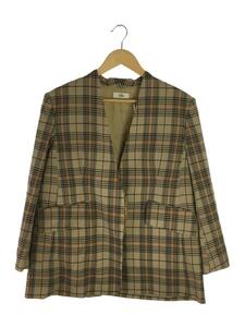 Uhr◆22AW/Over Jacket/22AWUhr-JK291/ジャケット/36/ウール/BEG/チェック