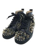 Christian Louboutin◆ハイカットスニーカー/40/BLK/レザー/スタッズ_画像2