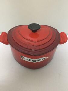 LE CREUSET◆ココットダムールチェリーレッド 赤 鍋