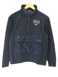 TOMMY HILFIGER◆ブルゾン/S/ポリエステル/NVY/無地/mw14053-dw5/th flex nylon half zip