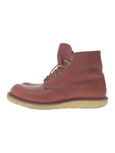 RED WING◆レースアップブーツ/27cm/BRW/レザー/8166/CLASSIC ROUND/※ソール減り有