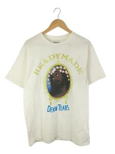 READYMADE◆22SS/×DENIM TEARS/COTTON WREATH T/Tシャツ/M/コットン/ホワイト/白