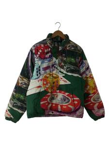 Supreme◆18AW/Casino Down Jacket/ダウンジャケット/L/コットン/GRN/総柄