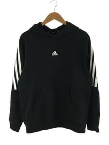 adidas◆パーカー/コットン/ブラック/HK4572/フューチャーアイコン スリーストライプスグラフィックパーカー