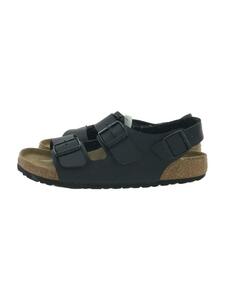 BIRKENSTOCK◆サンダル/milano bs/ミラノ/26.5cm/BLK/レザー/0034791