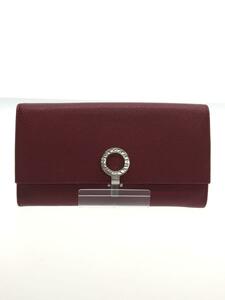 BVLGARI◆長財布/-/RED/レディース