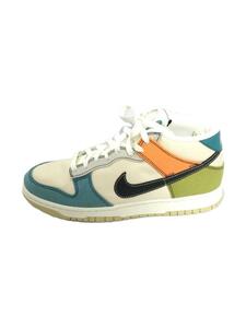 NIKE◆ハイカットスニーカー/27cm/マルチカラー/キャンバス/dv0830-100/DUNK MID PALE IVORY