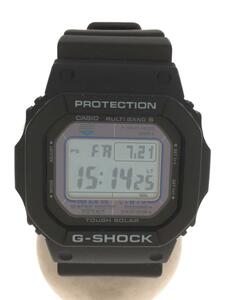 CASIO◆G-SHOCK/ソーラー腕時計/デジタル/ラバー/ブラック/gw-m5610u