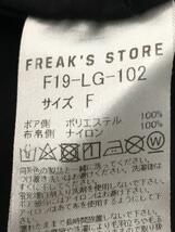 FREAK’S STORE◆コート/FREE/ポリエステル/BLK/F19-LG-102_画像4