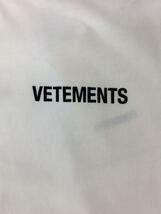 VETEMENTS◆ヴェトモン/Tシャツ/L/コットン/WHT/LOGO PRINTED T-SHIRT/タグ付き_画像8