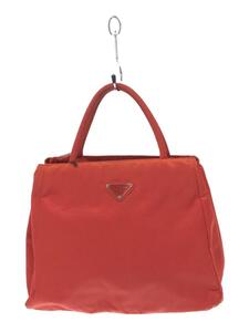 PRADA◆TESSUTO CITY/ハンドバッグ/ナイロン/RED/無地/B3864