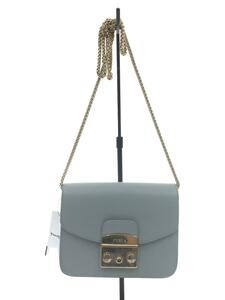 FURLA◆ショルダーバッグ/レザー/無地/G6400/B5/METROPOLIS CHAIN SHOULDER BAG