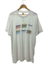 FRUIT OF THE LOOM◆モネ/アートT/90s/Tシャツ/XL/コットン/ホワイト_画像1