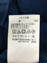 POLO RALPH LAUREN◆ポロシャツ/XS/コットン/BLU/無地_画像4