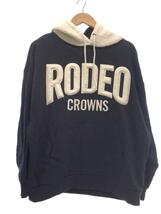 RODEO CROWNS◆パーカー/FREE/ポリエステル/ネイビー/無地/420FAS90-062M_画像1