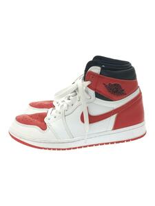 NIKE◆AIR JORDAN 1 RETRO HIGH OG/エアジョーダン1/ハイカットスニーカー/26.5cm/RED