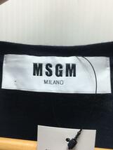 MSGM◆半袖カットソー/XS/コットン/NVY_画像3