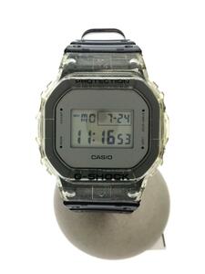 CASIO◆腕時計/デジタル/ラバー/シルバー/DW-5600SK