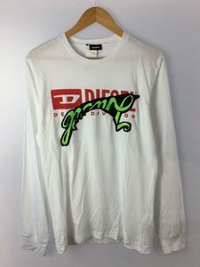 DIESEL◆長袖Tシャツ/M/コットン/WHT/A62226170