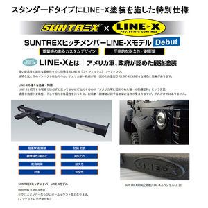 サン自動車 タグマスター ヒッチメンバー STD LXB LINE-X レジアスエース ワイド Gキャビン 3DF-GDH223B/GDH228B 04/8～20/04 TM109150LXB