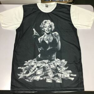 デザインメッシュTシャツ XXLサイズ　マリリンモンロー MARILYN MONROE ⑧ DBR4D