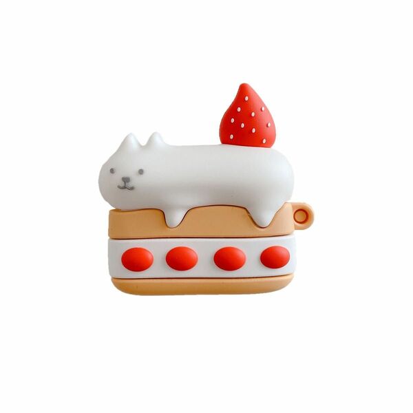 AirPods3用ケース　AirPodsケース　猫　かわいい　ケーキ