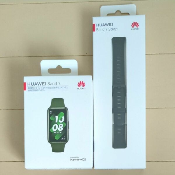 【新品】HUAWEI Band 7 ウィルダネスグリーン ファーウェイ Wilderness green 純正バンドセット