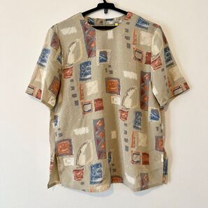 柄シャツ 総柄 トップス