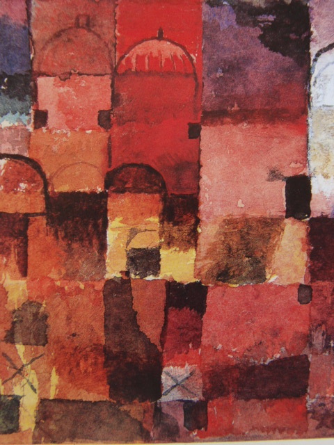 Paul Klee, Paul Klee, [Rot-weißes rundes Dach], seltene Kunstbuchgemälde, Guter Zustand, Neu gerahmt, Kostenloser Versand, Maler aus Übersee, Malerei, Ölgemälde, Abstraktes Gemälde