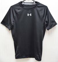 2018年 UNDER ARMOUR アンダーアーマー UA コンプレッション シャツ 筋トレ トレーニング ゴルフ に サイズL 黒_画像3