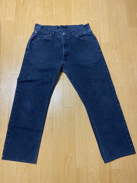 Levi’s リーバイス505 ブラックデニム ジーンズ W36 サルファ染め　