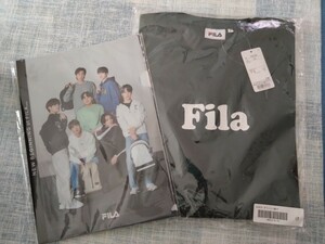  новый товар нераспечатанный FILA filler короткий рукав футболка BTS "надеты" модель прозрачный файл 8 листов имеется 