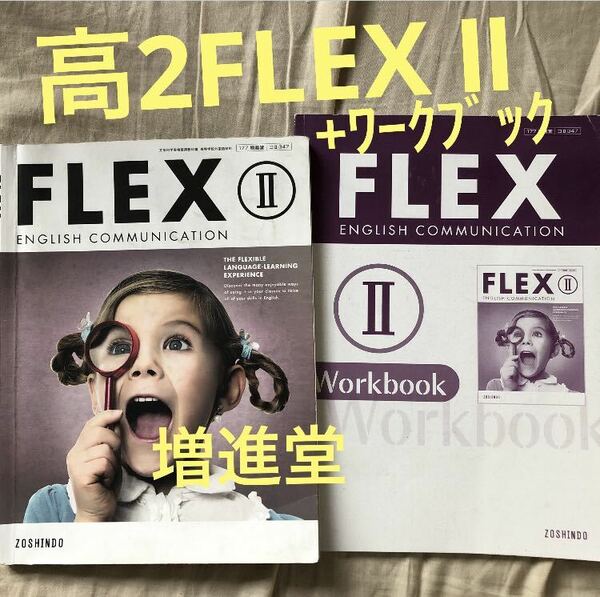 高校2年英語教科書FLEX Ⅱとワークブック★2021年度使用/書き込みあり