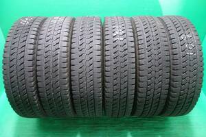 K1912-19 送料無料 195/85R15 113/111L スタッドレスタイヤ LT 6本セット ブリヂストン ブリザック W979 8分山 溝たっぷり 2019年製