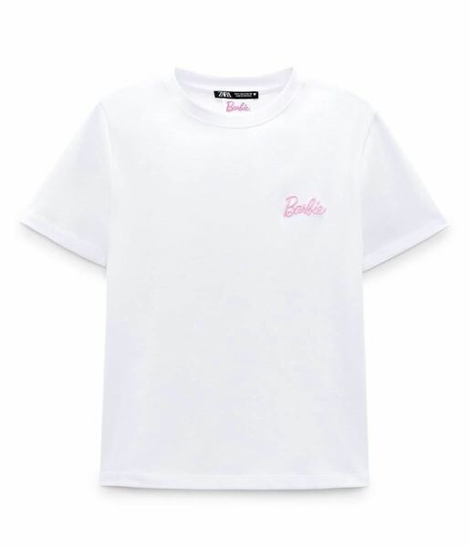 完売品!【ZARA×Barbie】ザラ バービー コラボ Tシャツ ホワイト L☆新品