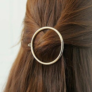 ☆ まる型 ヘアクリップ ☆ レディース ジュエリー ヘアアレンジ 髪飾り ヘアピン 可愛い 髪留め ヘアアクセサリー 金 z2