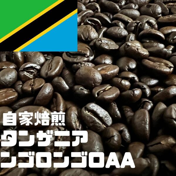 自家焙煎コーヒー豆【ンゴロンゴロAA】タンザニア　深煎り　100g
