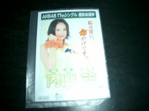AKB48 「ポニーテールとシュシュ」劇場盤 SKE48内山命　即決