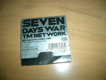 TM NET WORK　8cmシングル　SEVEN DAYS WAR_画像2