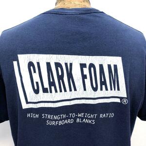 M 紺 CLARK FOAM クラークフォーム Tシャツ GILDAN ギルダン US アメリカ オールド 古着 カリフォルニア サーフィン サーファー