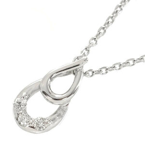 [ free shipping ][ genuine article ]VENDOME Vendome * diamond necklace *K18WG* lady's pendant * stylish * on goods * usually using *