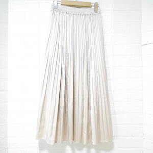 A668 * EMMA JAMES |e Maje ims pleated skirt beige group used size 11