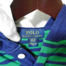 A669 ◇ POLO RALPH LAUREN | ポロラルフローレン　フード付きシャツ　紺　中古　サイズＬ(１４-１６)_画像9