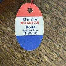 (AD) オランダ製 Genuine ROZETTA Dolls スリープアイ 西洋人形 Vintage 約21cm ロゼッタ ドール 下膨れ 幼女 木靴 Used Junk_画像4