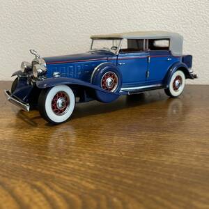 (AD) out of print Franklin Mint 1/24 1932 Cadillac V-16 blue Franklin-Mint Precision-Models Franklin Mint used Junk